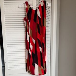 Stylish Multicolor Geometric Dress
